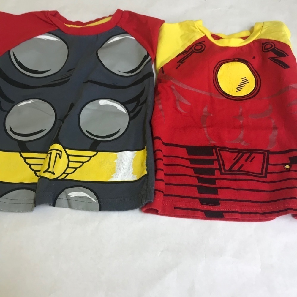 Marvel Comic Superhero kids toddler T-Shirt Bundle